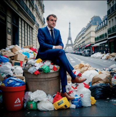 Макрон стал королем помойки. Во Франции растут «мусорные Альпы»