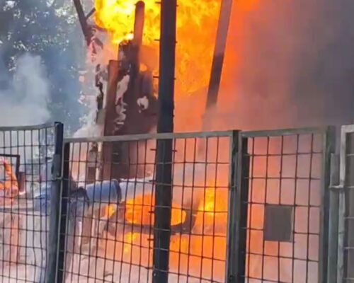 Масштабный пожар и в Волгограде