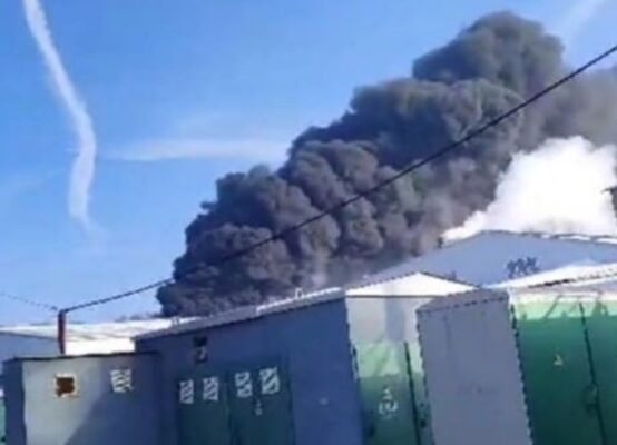 В Ростовской области пожар на полиэфирном заводе
