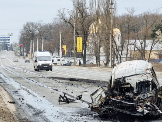 В результате атаки на Белгород ранены шесть человек
