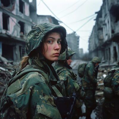 Пишут, что украинские женщины тоже должны быть на фронте